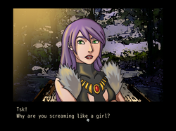 Hand-drawn cutscene