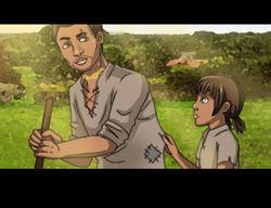Hand-drawn cutscene
