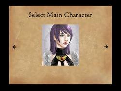 Character selection screen